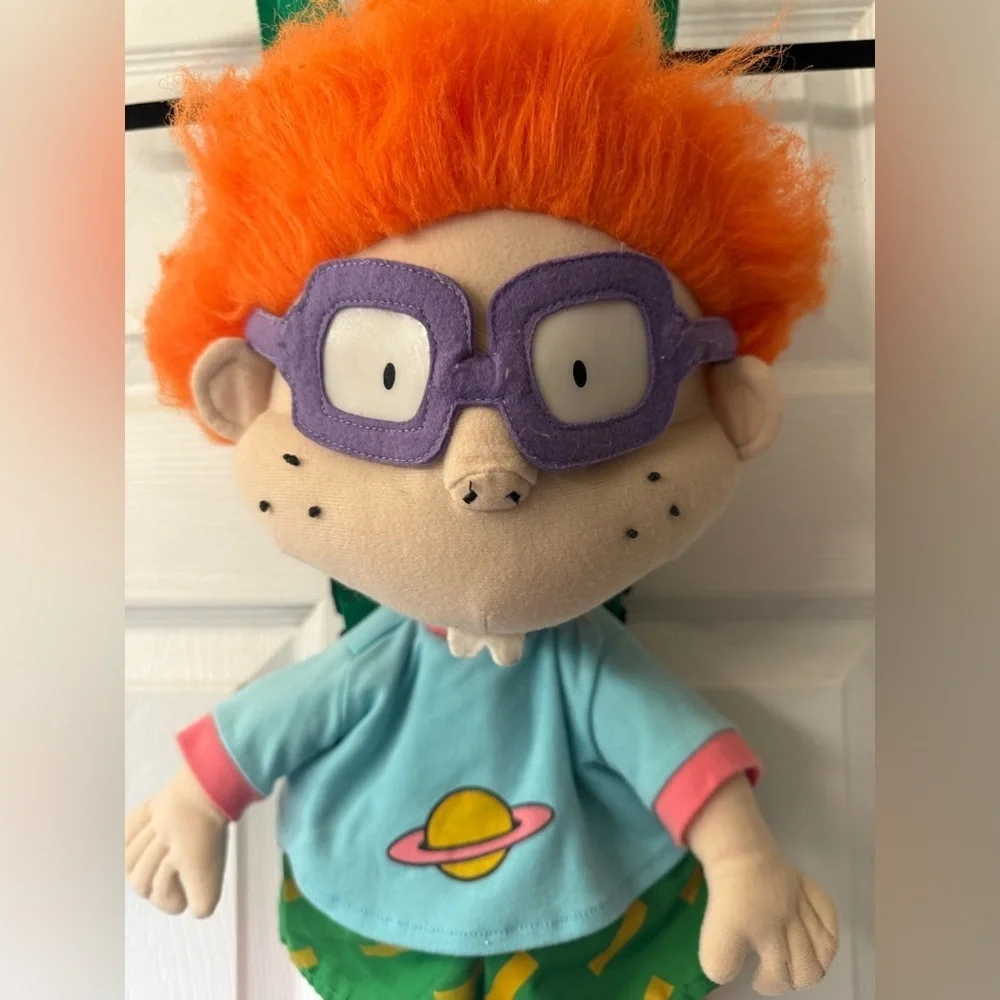 Rugrats Chuckie Plush Toy Doll Backpack 1998 Nickelodeon Viacom